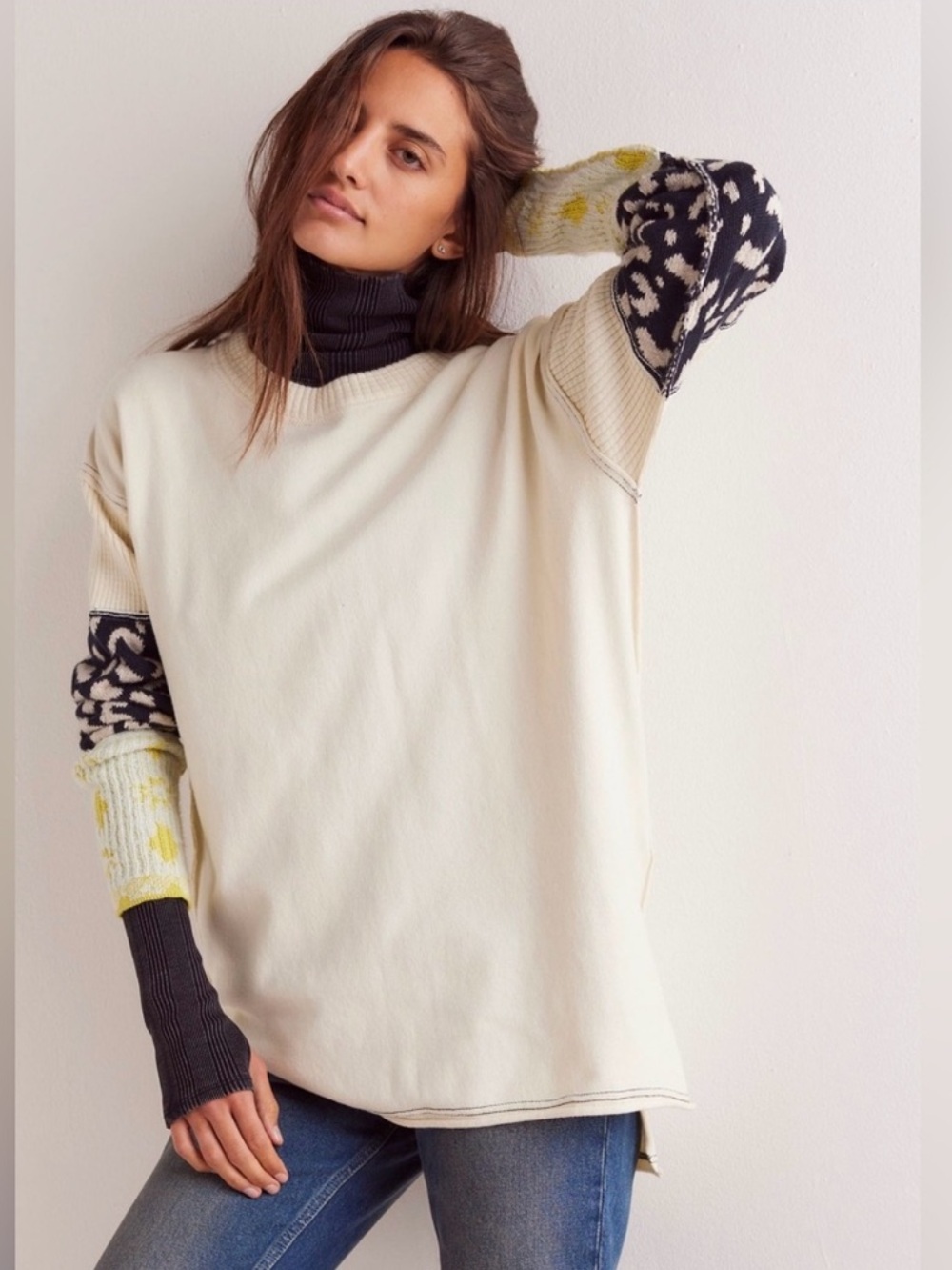 We The Free Tiger Style Cuff Sweater